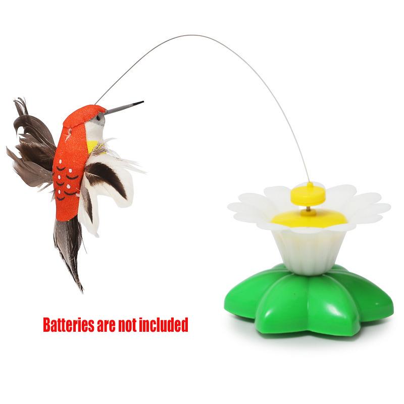 Автоматическая электрическая вращающаяся игрушка для кошек, красочная бабочка, птица, форма животного, пластик, забавная собака, котенок, интерактивные обучающие игрушки