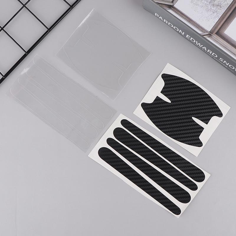 8 шт. Прозрачные защитные наклейки на дверную ручку автомобиля, невидимые наклейки против царапин