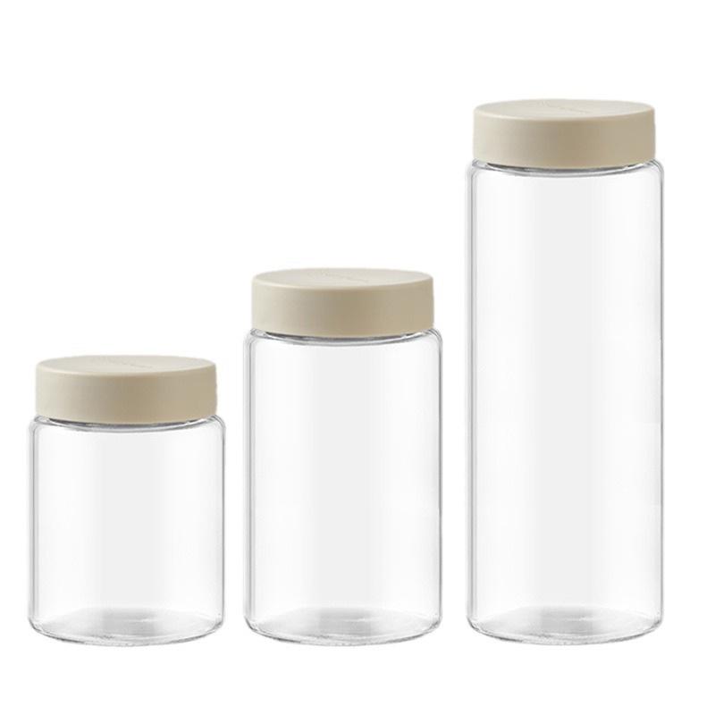 Жаростойкая стеклянная банка для хранения специй и соуса