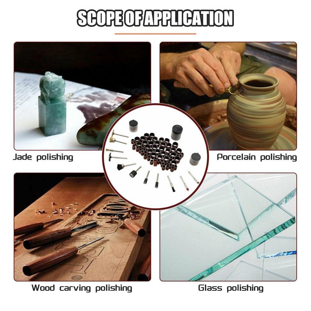 102 шт. Набор гравировальных шлифовальных барабанов Шлифовальные оправки Шлифовальные кольца Шлифовальные ленты Деревообработка
