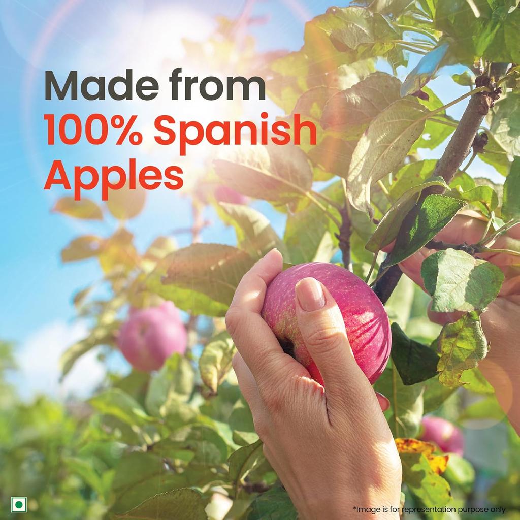 ORGANIC INDIA Apple Cider Vinegar 500ml With Mother Raw Unfiltered Spanish Red Apples Lab Tested