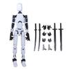 Multi-Jointed Movable Robot 3D Printed Mannequin Toyslucky 13 Dummy Action Figures Toys Gifts Game Gifts Hot Orange