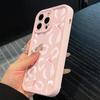 Чехол для телефона в стиле Ins, розовый с узором из бантов, для For Iphone 16 1 14 13 12 11 PRO MAX 16e Mini XR XS Max 8 Plus, креативный силиконовый мягкий чехол