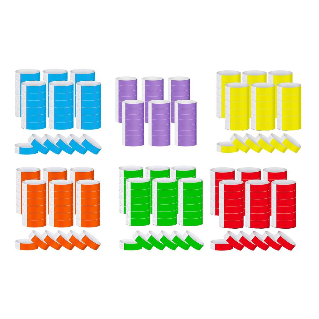 600 шт. Бумажные браслеты Идентификационные браслеты Браслеты для вечеринок для клубов Вечеринок Баров