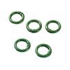 5 Pcs 25mm Openable Round Carabiner Colorful Spring Clasp O Ring Keychain Clips  Jewelry