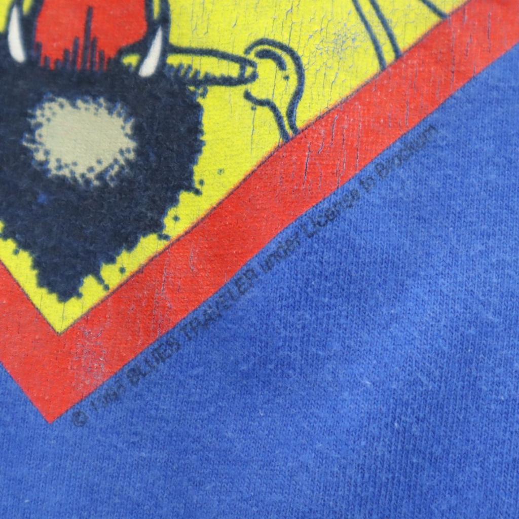 FRUIT OF THE LOOM 80-е 90-е Сделано в США Старая футболка с коротким рукавом L синяя Мужская Б/У