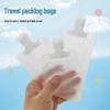 Portable Travel Cosmetic Bag with Mini Refillable Bottles for Shampoo and Cleanser - Ideal for Business Trips