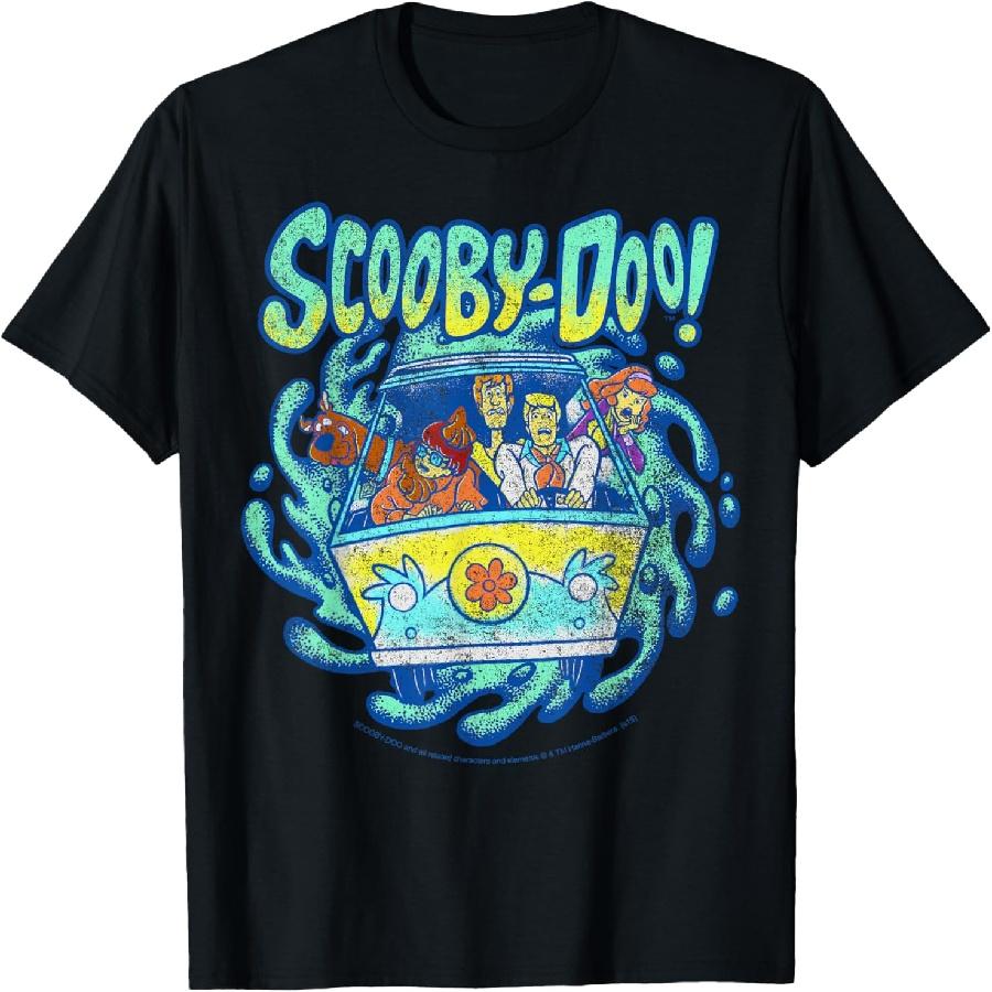 Футболка Scooby-Doo Машина Тайн Групповой снимок через портал