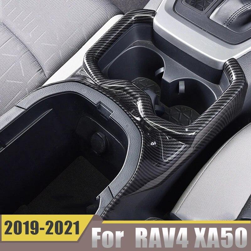 Для Toyota RAV4 RAV 4 XA50 2022Автомобильный держатель для стакана с водой с центральным управлением, рамка, наклейка, аксессуары для интерьера