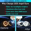 For BMW E81 E82 E87 E88 E90 E92 M3 E93 E60 E70 X5 E71 X6 X6M E89 Z4 2007-UP 2x 240W 6000K Lamp LED Angel Eyes Marker Light Bulbs