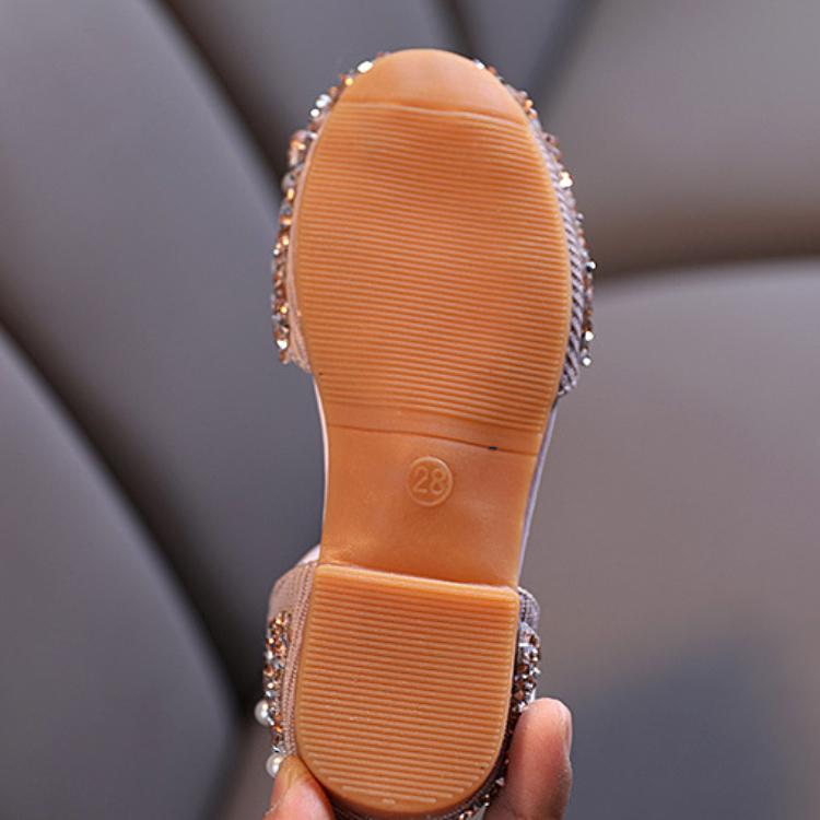 Princess Shoes Children Casual Colorful Crystals High Heels Bow Girl's Dancing Shoes