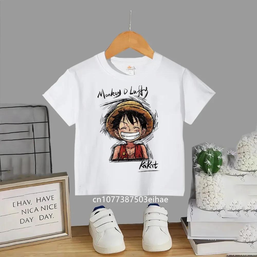Anime Character Print Tshirt For Kids Summer Comfortable Tshirts Childrens Clothing Tshirts