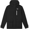Heritage Casual Simple Loose Warm Waterproof Hooded Cotton Jacket Women Jackets Black F11W448913F-BK