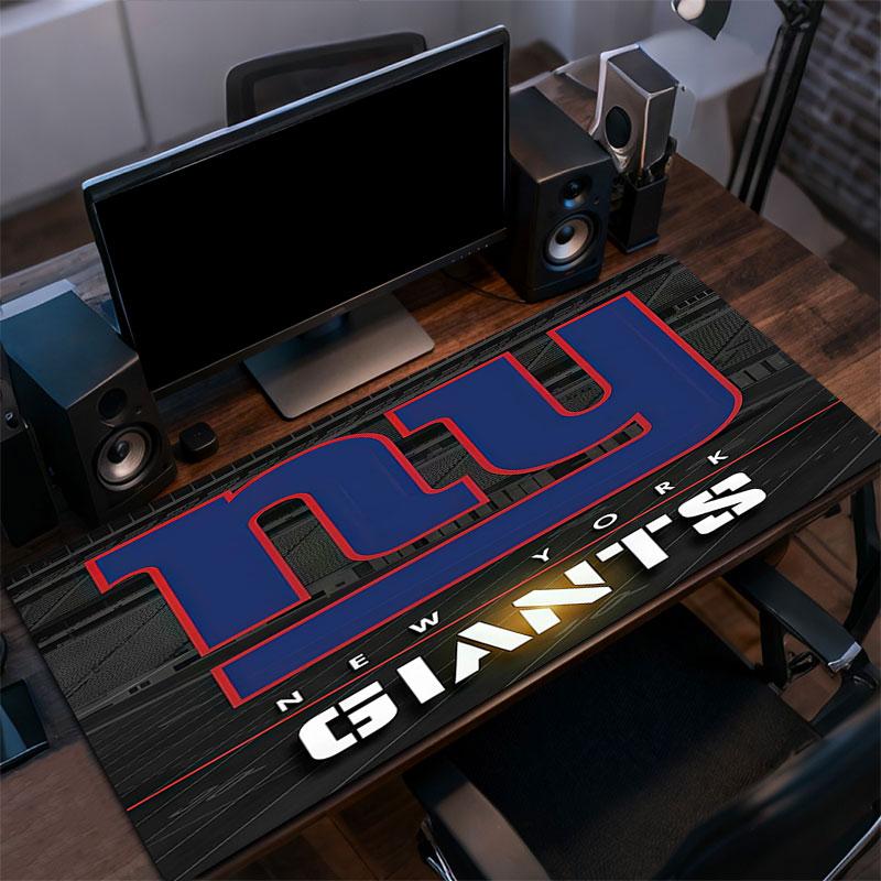 New York Giants Mouse Pad, Large Gaming Desk Mat, Non-slip XXL Mousepad for Laptop & Tablet, Mini PC Playmat with Stitched Edges
