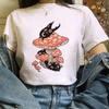 Summer T-shirts Kawaii Cat Funny Tshirt Cute Fashion  harajuku  graphic t shirts Fashionable polyester fabric