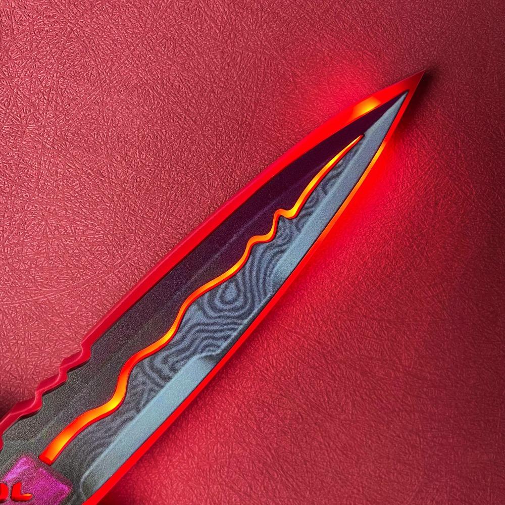 11.6inch Luminous Valorant Katana Led Light Sword Original Samurai Anime Cosplay Prop Ninja Knife Real Size Japanese Katana Toy