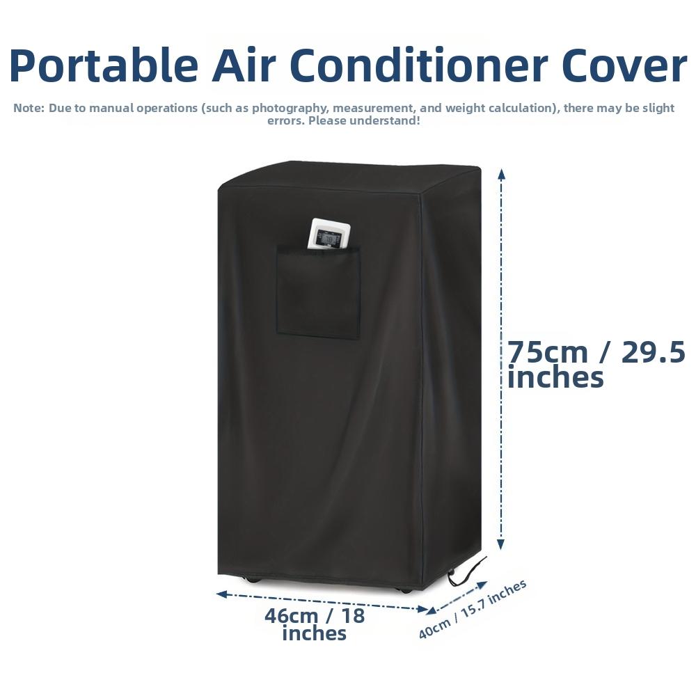 300D Oxford Cloth Mobile AC Unit Cover Drawstring Bottom Dustproof Cover For Mobile AC Unit
