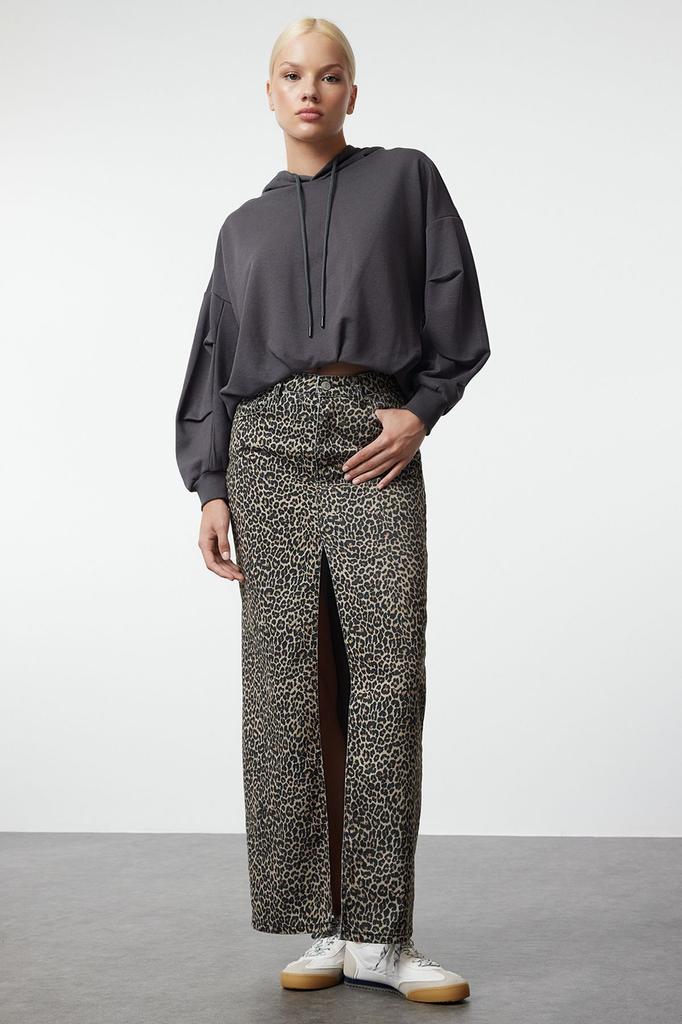 Женская модная стильная толстовка цвета индиго, толстый флисовый свитер с капюшоном, непринужденный удобный крой, вязаная толстовка