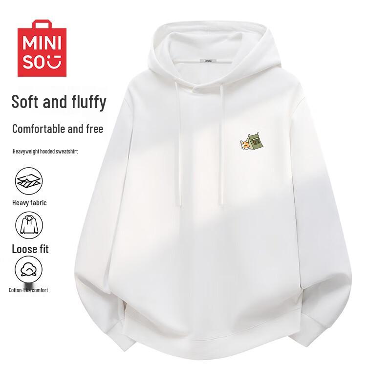 MINISO Мужской пуловер с капюшоном в японском стиле