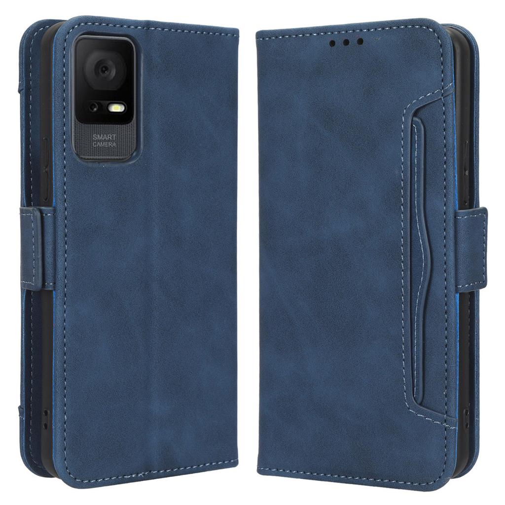 Кожаный чехол-книжка для телефона для TCL 405/406/408/T506D, чехол для телефона из искусственной кожи, несколько отделений для карт, магнитная подставка для телефона, накладка