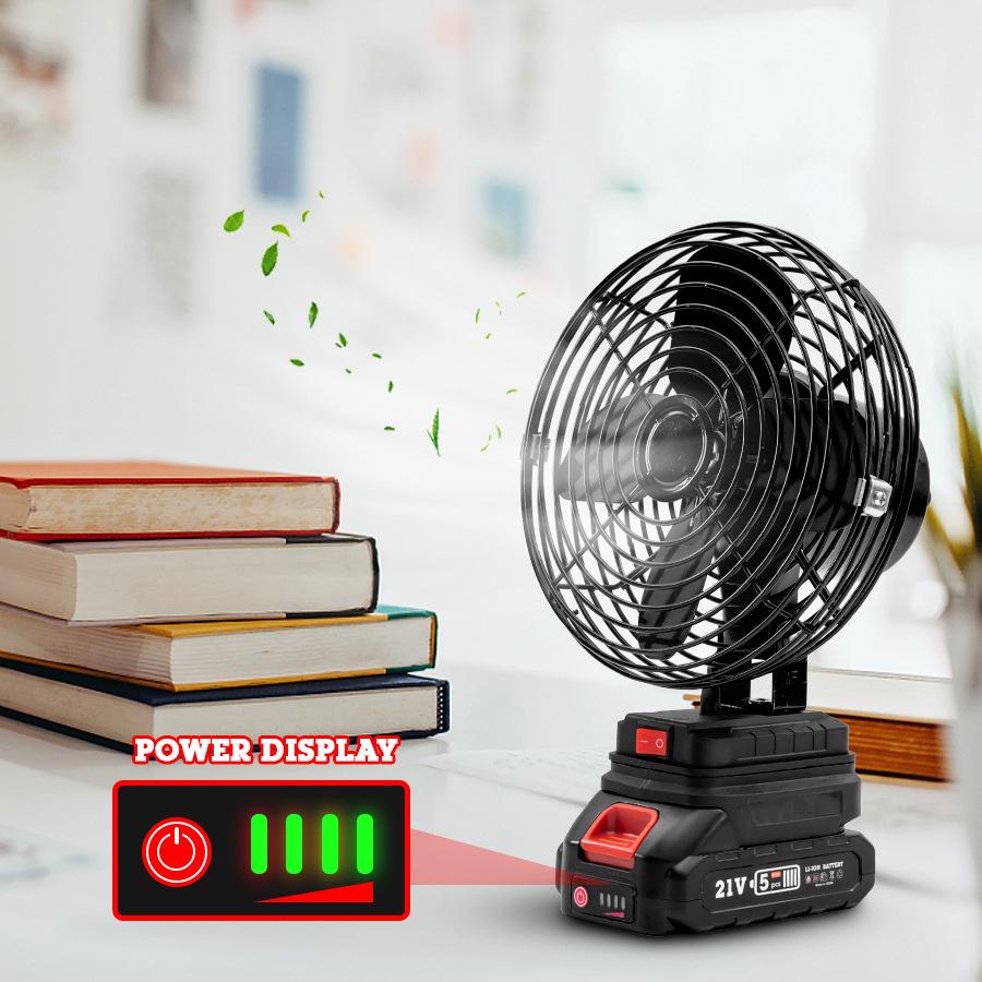 Переносной перезаряжаемый уличный электрический вентилятор большой мощности с интерфейсом Makita