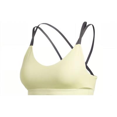 Спортивный бюстгальтер Color Block Strappy Hollow, женское нижнее белье, светло-желтый FJ7279