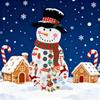 Набор фетрового снеговика на Рождество «Сделай сам» с 34 съемными украшениями, большой снеговик