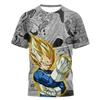 Сетчатая футболка с графическим принтом Фризы из аниме Dragon Ball Z, дышащая, с коротким рукавом, спортивная майка для мужчин