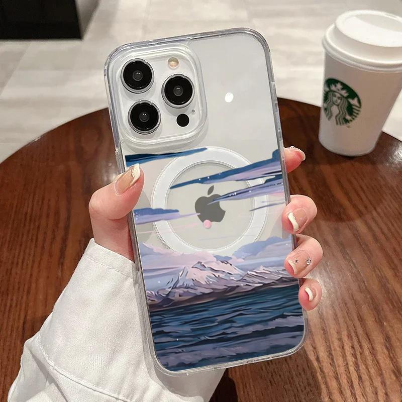 Красивая деревня у подножия горы Чехол для телефона для IPhone 17e 17 Pro Max 16 15 14 13 12 11 Plus Ударопрочный Чехол Ins