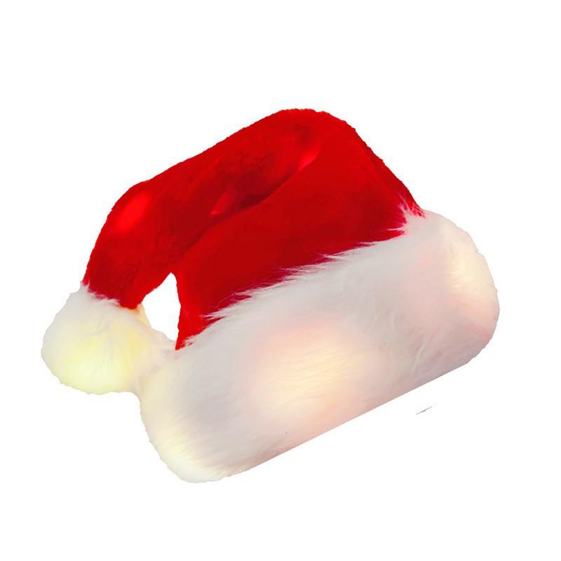 2025 High-End Multicolor Plush Christmas Hat for Adults & Kids - Perfect for Party Costumes & Decorations