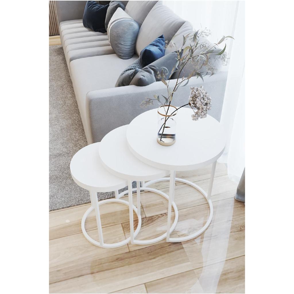 Набор журнальных столиков Nesting Белый Белый