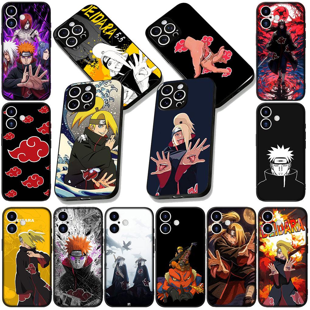 Cover for Apple iPhone 13 12 Mini XS 11 Pro Max 7 8 Plus XR SE 2022 2020 SE3 Case Deidara Narutos Uchiha Itachi Pain Akatsuki