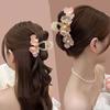 Simulated Flower Flower Hair Claw Korean Style Hair Crab Clip Elegant Sweet Hair Catches  Girl