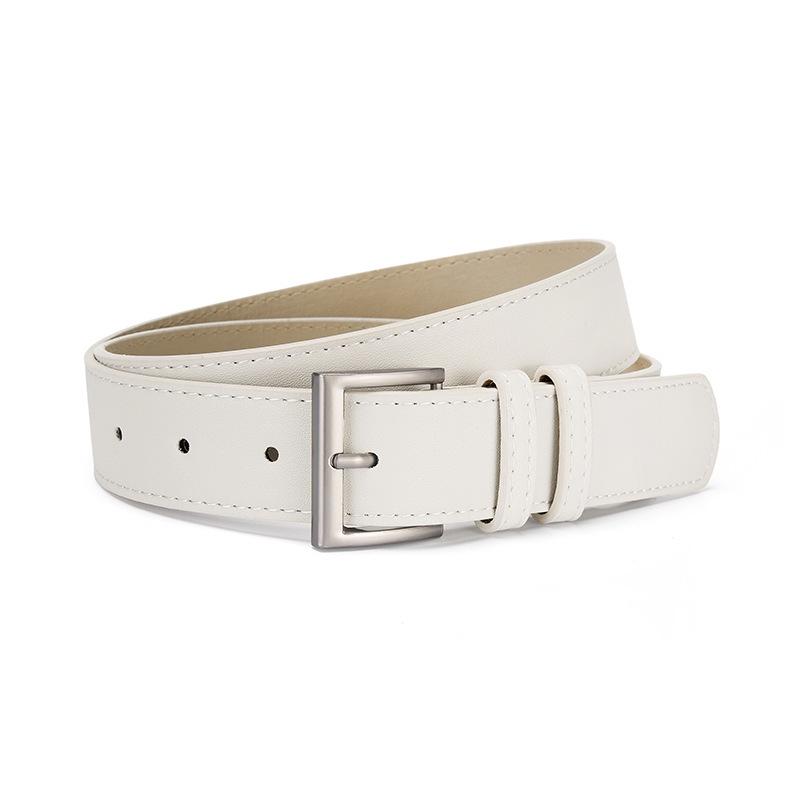 Новый женский ремень из ПУ кожи с пряжкой-булавкой - Стильный аксессуар для повседневных брюк, пальто, курток и джинсов