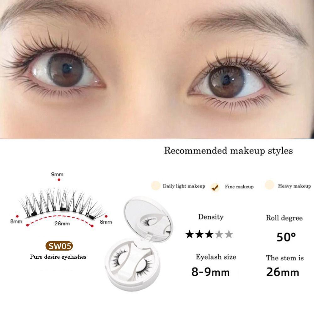 Long Lasting Magnetic False Eyelashes Makeup False Eyelash Clusters  Cosplay