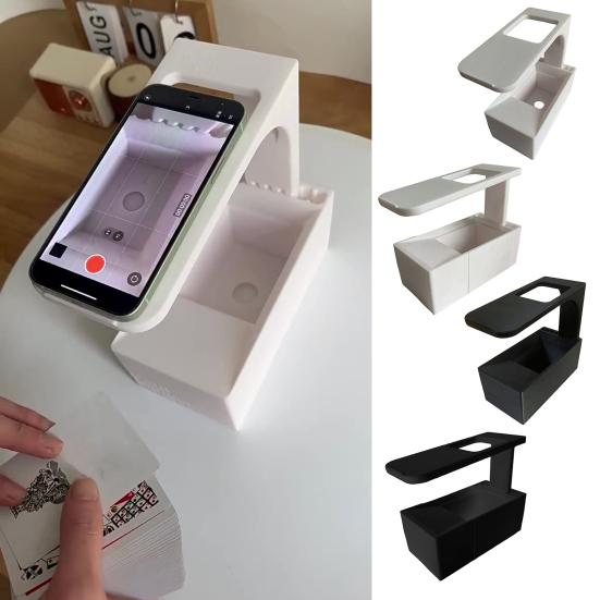 TCG Card Scanner for Standard Trading Cards 3D Printed PLA Holder for ManaBox App Smooth Scanning Sorting Card Organizer for Most Phones
