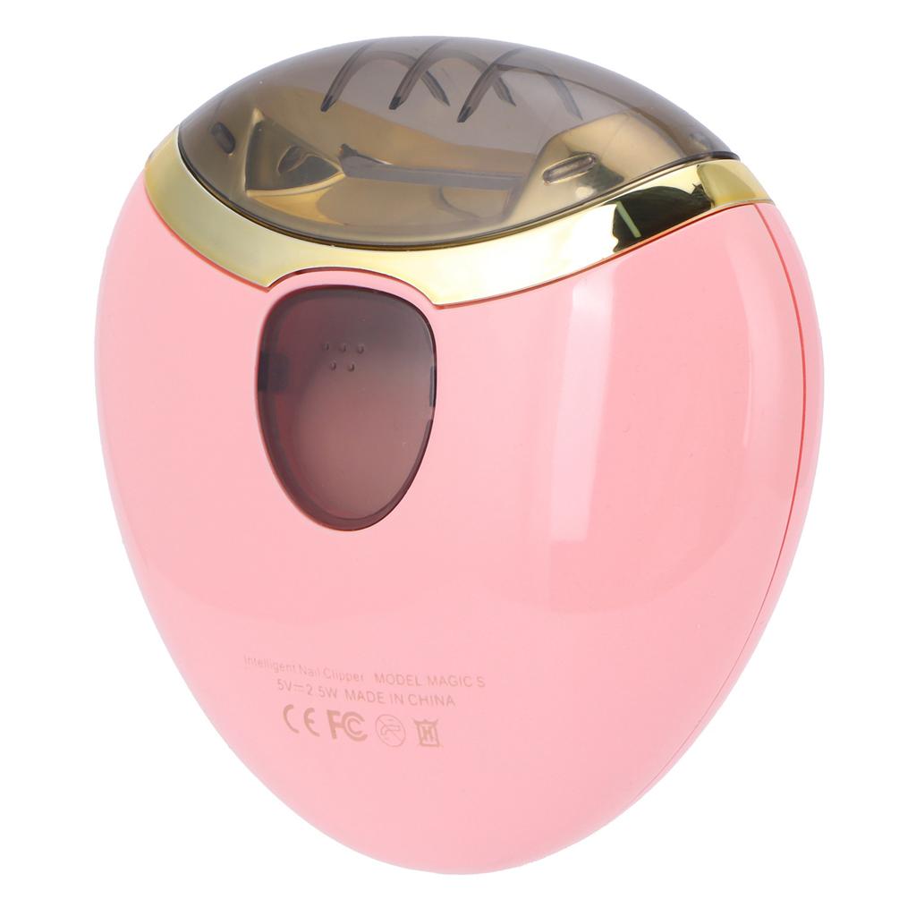 Электрические щипчики для ногтей, кусачки, триммер для ногтей, ножницы, маникюрный инструмент, зарядка через USB для детей, пожилых людей, розовый