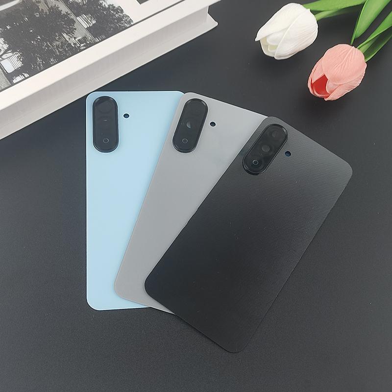 Крышка аккумулятора для Samsung Galaxy A17 4G A175F, задняя крышка корпуса, задняя дверца, сменные детали для ремонта, с рамкой для объектива камеры