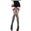 Модные чулки поверх однотонного порнографического колена