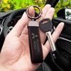 Кожаный Металлический Брелок Чехол Кольцо Держатель Для Моделей Mitsubishi Outlander ASX Pajero Xpander и т.д. Автомобильный Аксессуар Подарочная Коробка