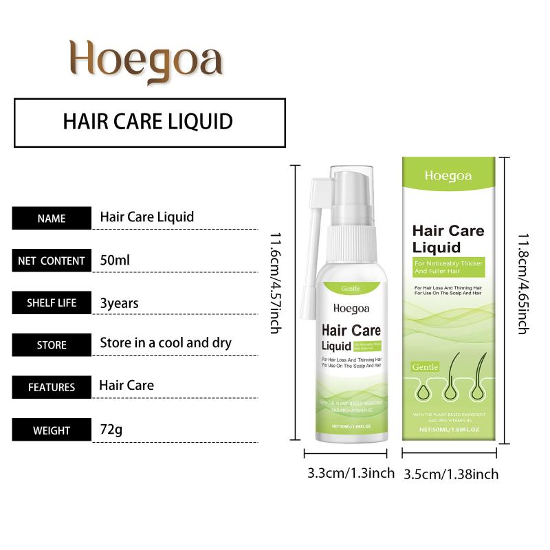 Hoegoa Hair Care Spray Deeply Nourishing Scalp Smoothing Lasting Fragrance Massage Volumizing Hair Anti-Frizzing Hair Care Spray
