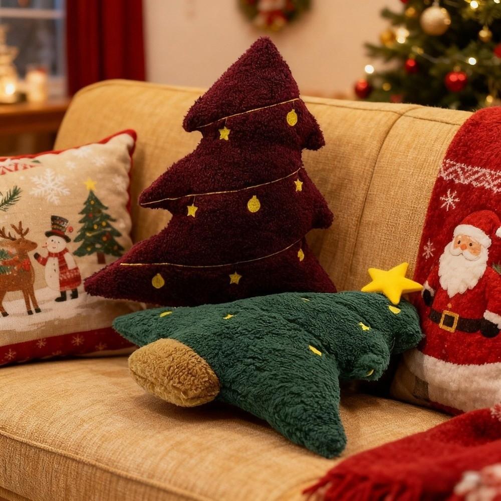 40cm Plush Cushion Soft Stuffed Plush Pillow Cute Christmas Tree Pillow Home Decor