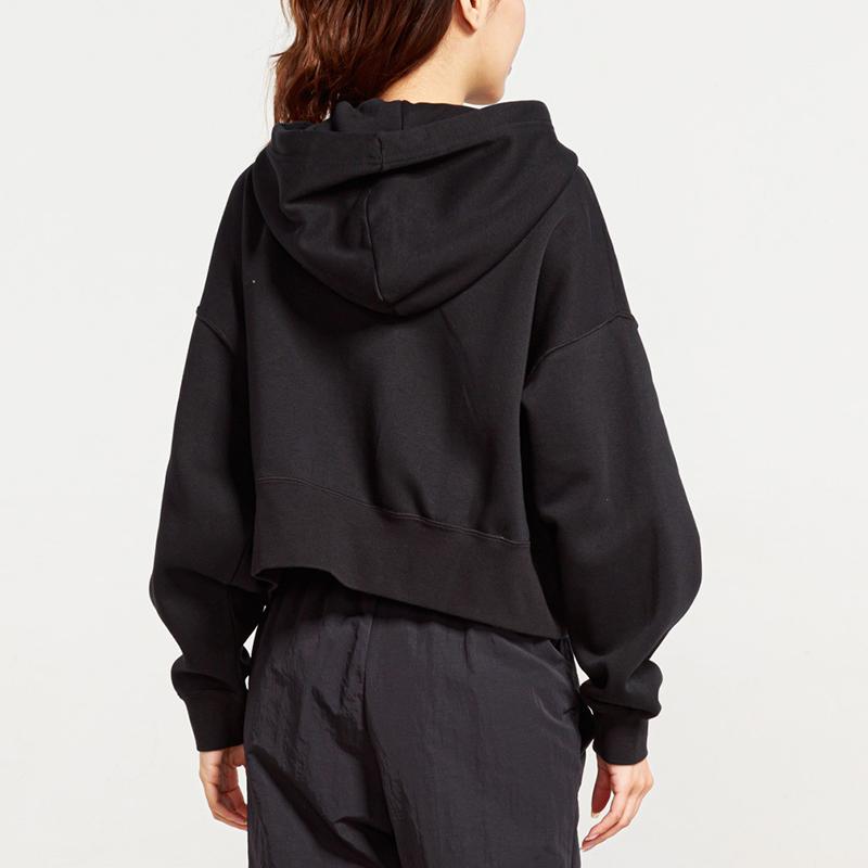 Nike Короткая флисовая куртка с капюшоном женские куртки черные CK1506-010