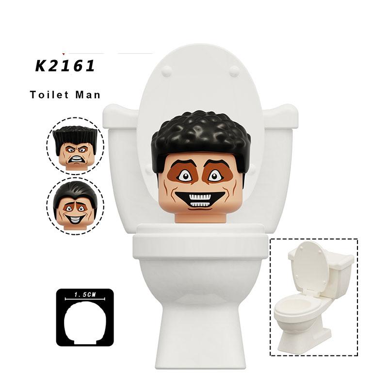 Скибиди Туалет Аниме Мультяшные Кубики Спикермен Телевизормен Оператор Экшн MOC Туалетмен против Монитора Конструктор Аудио