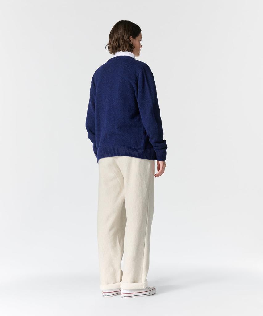 Noah (U) Shetland Cardigan Starnight Blue