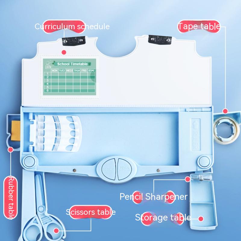 Большой пластиковый пенал с героями мультфильмов для студентов Kawaii, многофункциональные пеналы, детский подарок, пеналы для ручек, коробка для канцелярских принадлежностей, школьные принадлежности