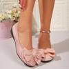 New Summer Style Fashionable Comfortable and Versatile Women's Shoes Casual Simple Wear-resistant Flat Bottom Bow Shoes36-43