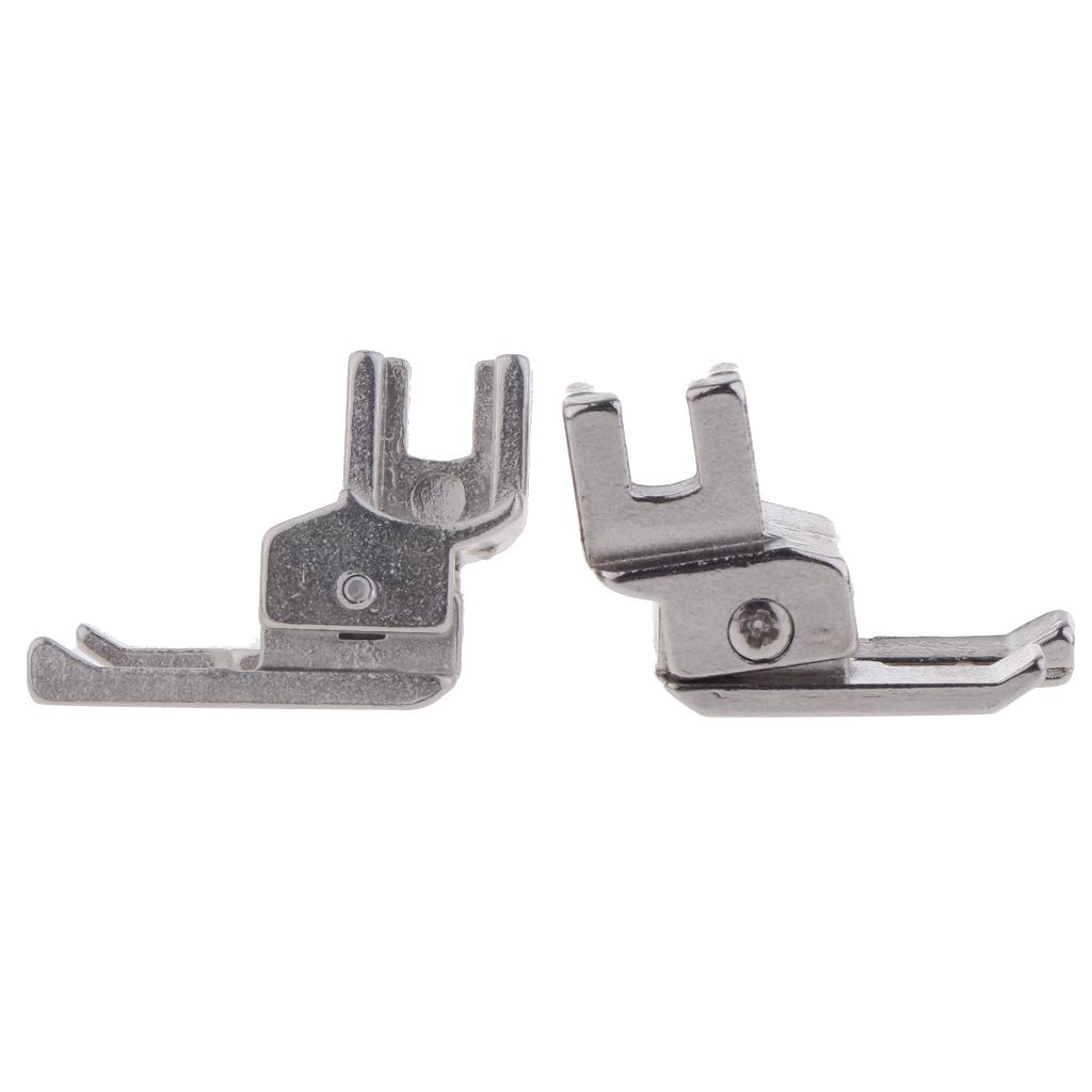 2pcs Right Compensating Top Stitch Presser Foot for Low Shank Sewing Machine