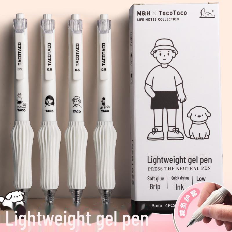 Ручка-кисть Tacotaco Neutral Black для студентов — унисекс, простой инструмент для письма на водной основе