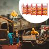 Стойка для бочек с маслом для гаража Модель 1:64 Декор Имитация Миниатюрный Авторемонтный Инструмент